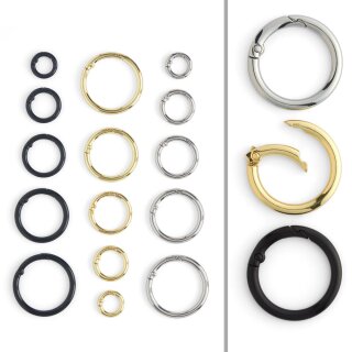 O-Ring mit Federtor  6er Pack