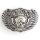 Skull Buckle Antique Silver